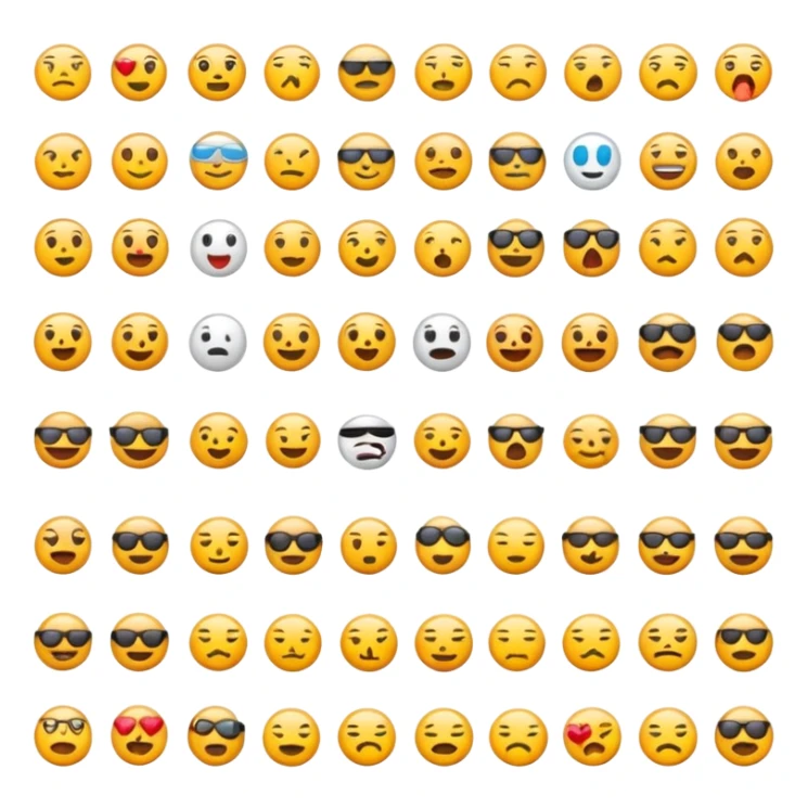 Emojis únicos que no estén en el teclado que se presenten las funciones del lenguaje  sticker