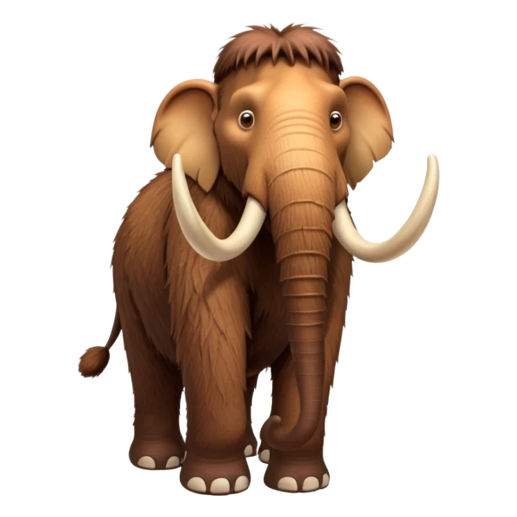 Manny the mammoth brown from ice age movies sticker