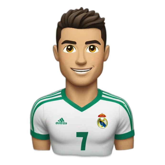 Cristiano Ronaldo porte le maillot ageria, sticker