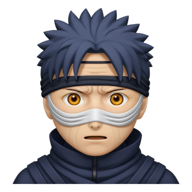 Anime emoji of Obito sticker