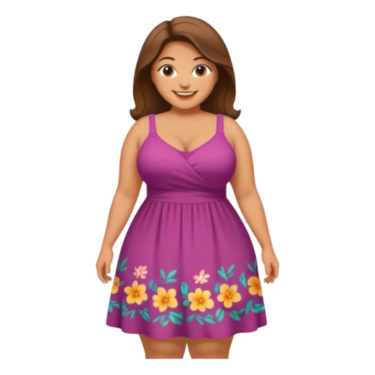 full-figured woman with a large bum sticker