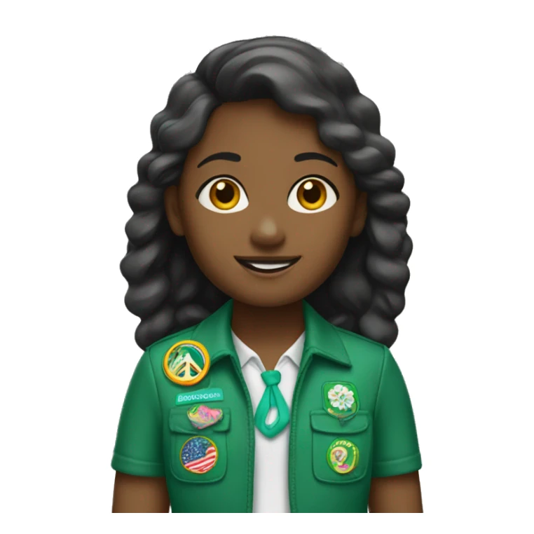 Peace out Girl Scout sticker