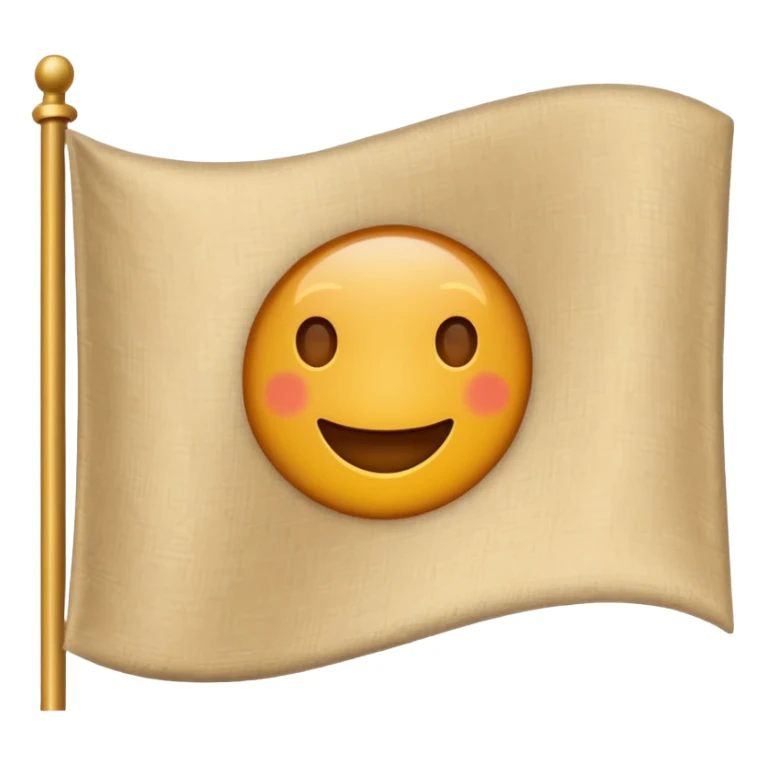 Beige flag like 🚩 but vaige color sticker