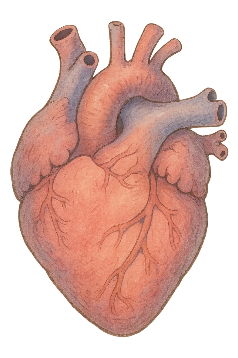 heart, ghibli style, no background sticker