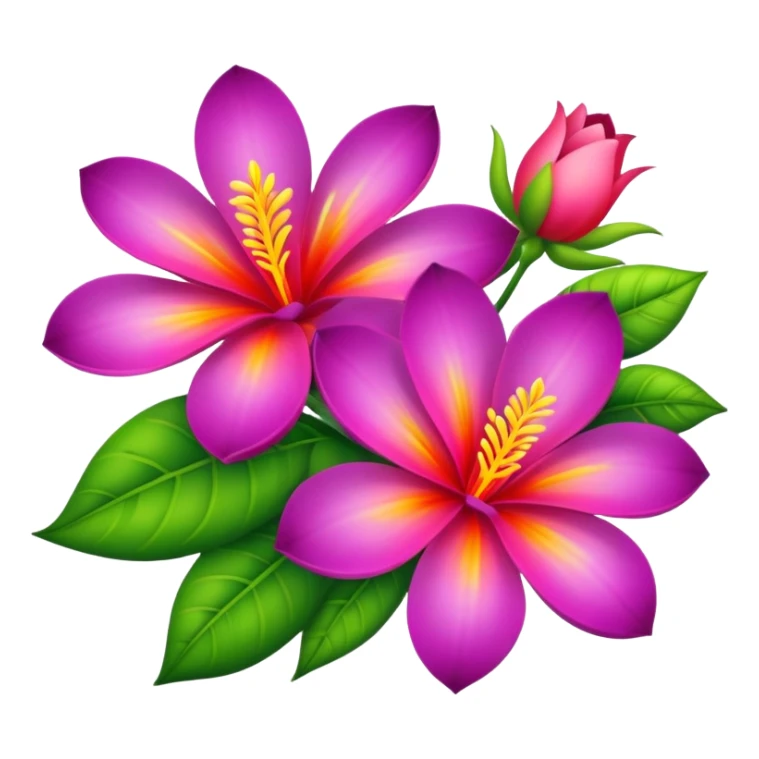 Exotic flowers sticker