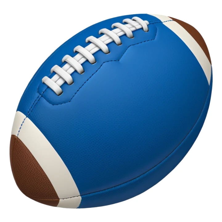 blue football ball sticker
