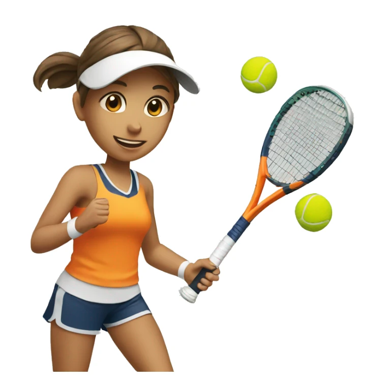 girl padel-tennis player and boy runner sticker