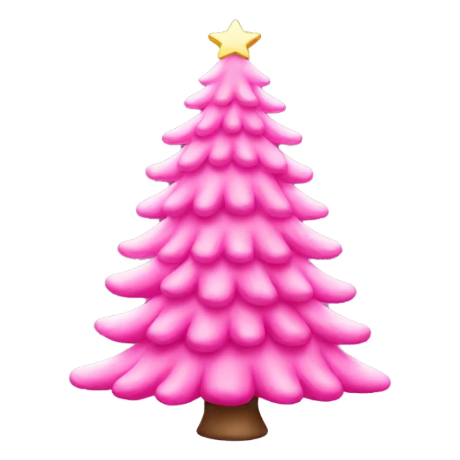 Pink Christmas tree  sticker