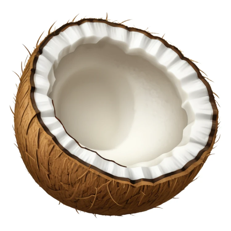 Coconut half sticker