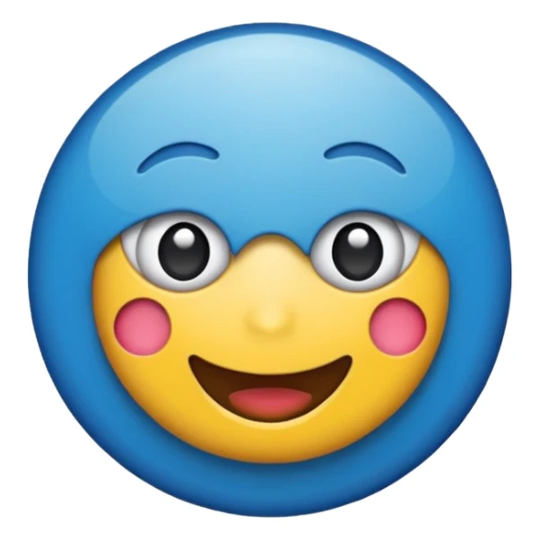 emoji de selo verificado do instagram, círculo azul, check branco no centro, estilo emoji oficial, fundo limpo, alta qualidade sticker