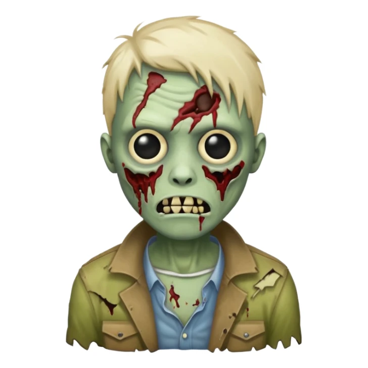 make a desinger i phone zombie emoji i phone  sticker