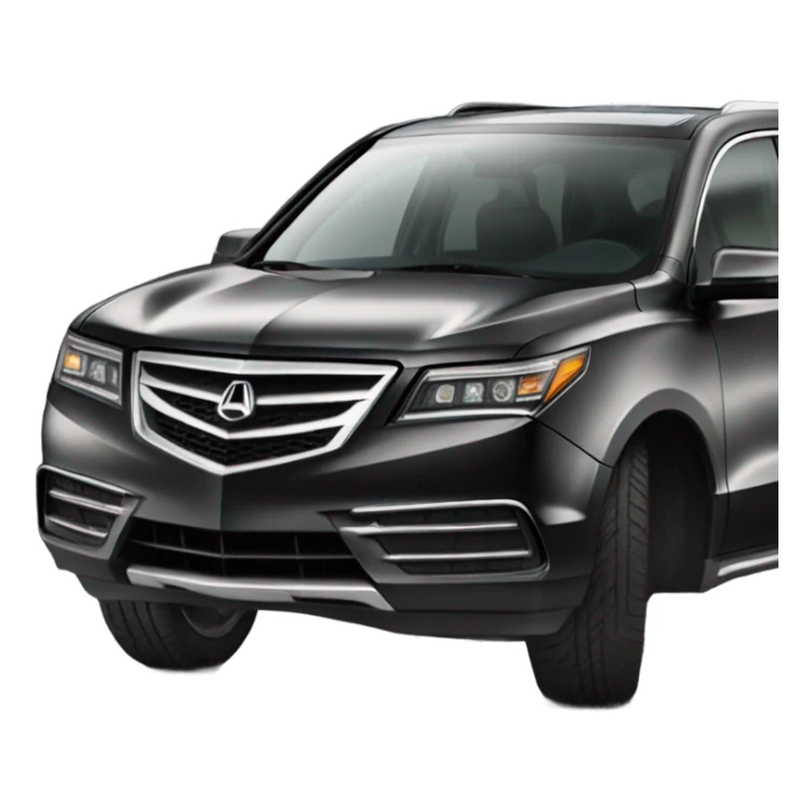 Acura mdx black color sticker