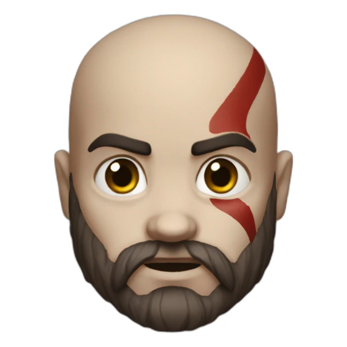 kratos god of war sticker