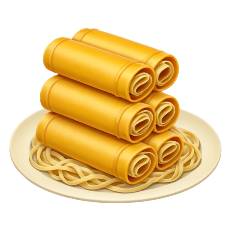 Dragon con cuerpo de pasta canelloni sticker