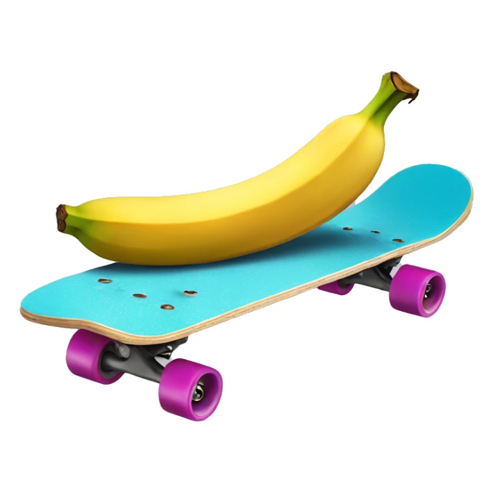 Banana on skateboard  sticker