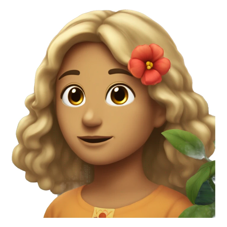 una flor de amapola, recibiendo el amanecer sticker