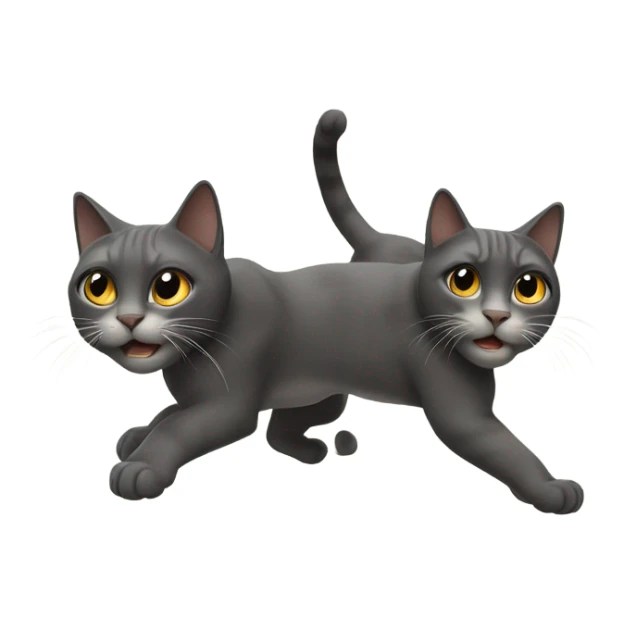 Two cat in Rocky movie poster sticker