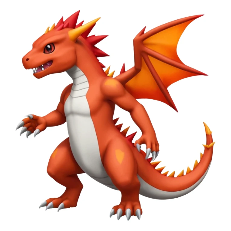 Charmeleon-Guilmon-Kyurem-fusion, full body sticker