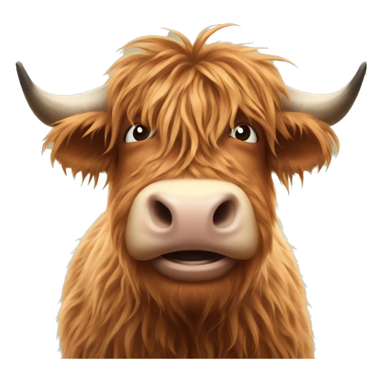 Highland cow sticker