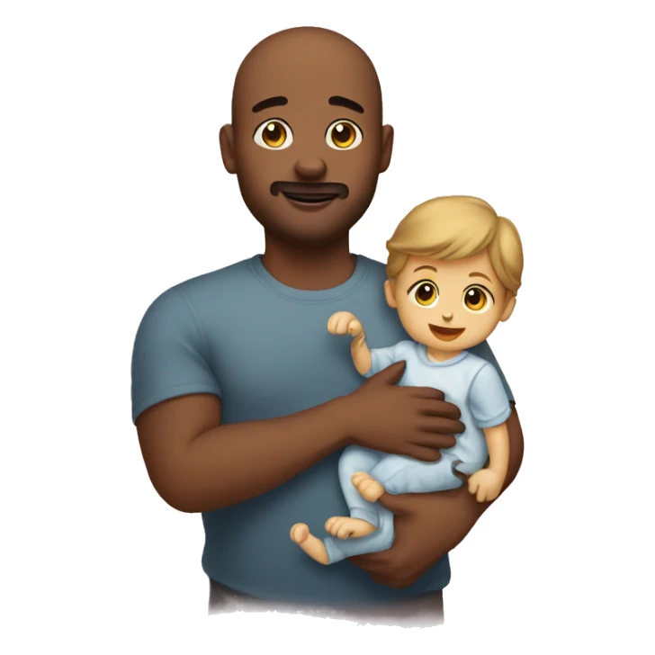 mom dad baby boy dog sticker