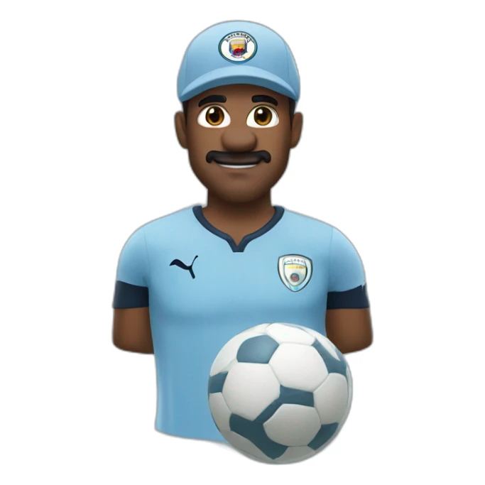 mario in manchester city jersey sticker