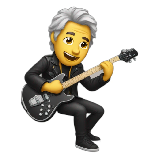Rock musician man sticker