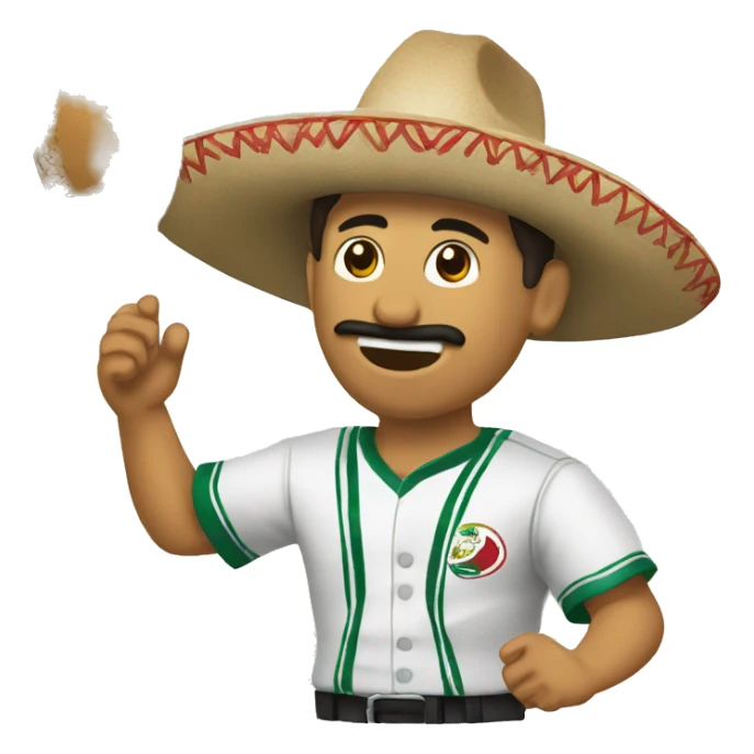 Mexicano dándole una patada a una pelota sticker