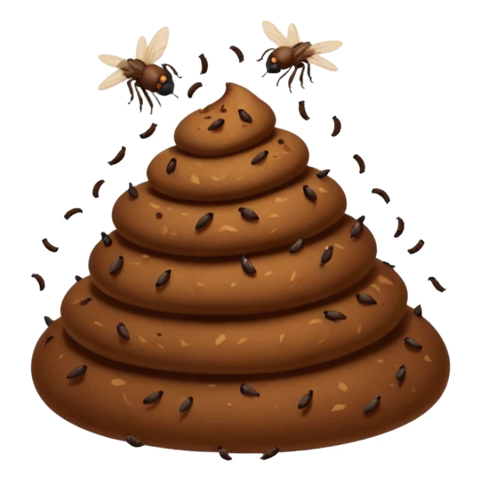  Pile of Poo on Apple iOS sticker