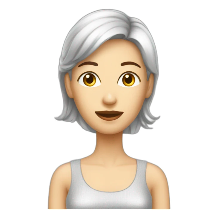 adult woman, Transparent fabric dress, safe for work sticker