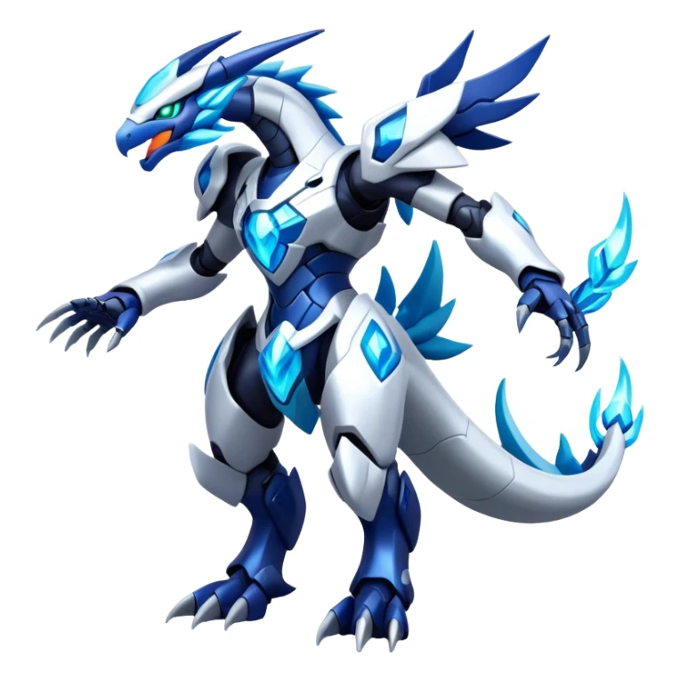 Futuristic Kyurem-reshiram-dialga-suicune-hybrid, full body sticker