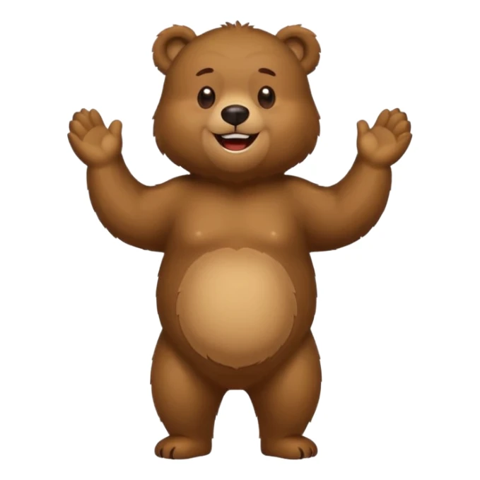 Russian bear emoji sticker