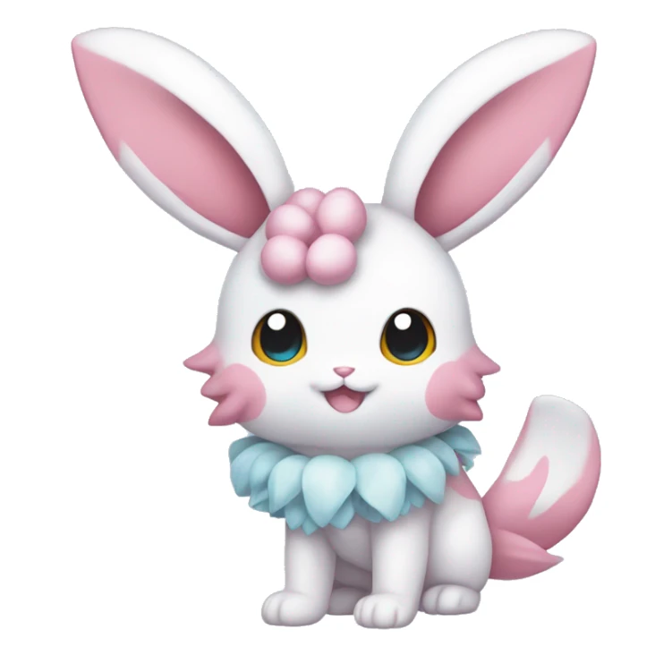 Kawaii Sylveon-Bunny-Pokémon full body sticker