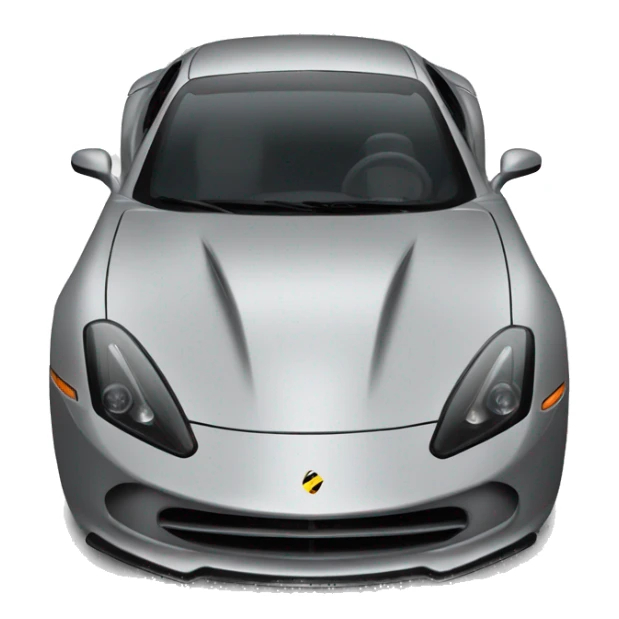 sleek sports car on grey sticker