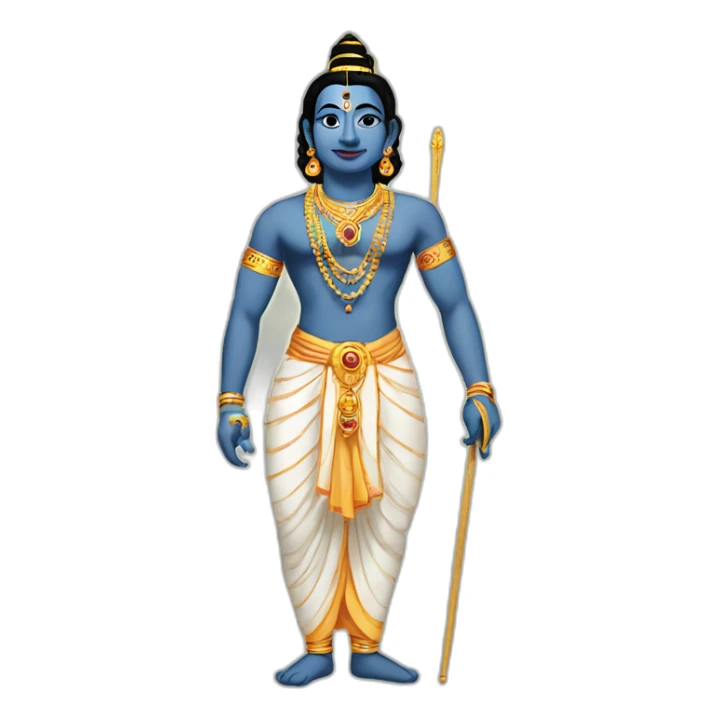 krishna standing sticker