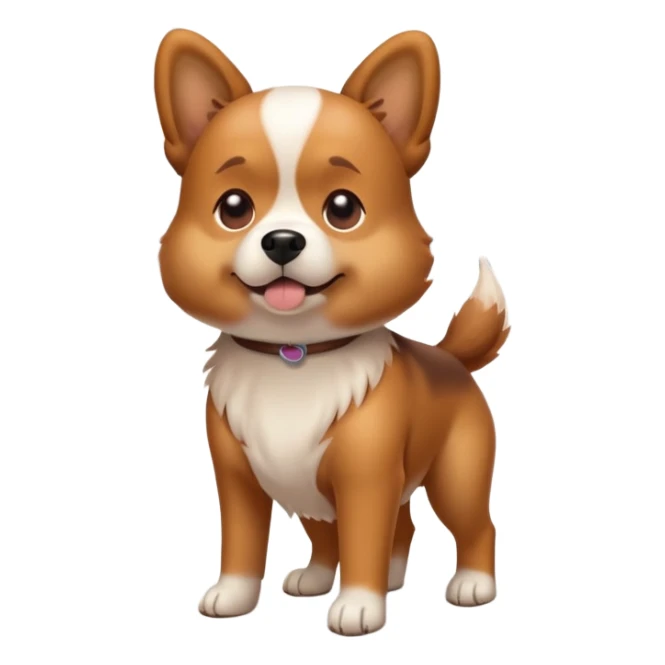 Dog pooping on the street sticker