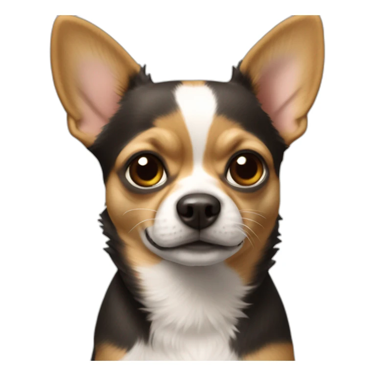 Un caca fait un câlin à un chihuahua  sticker
