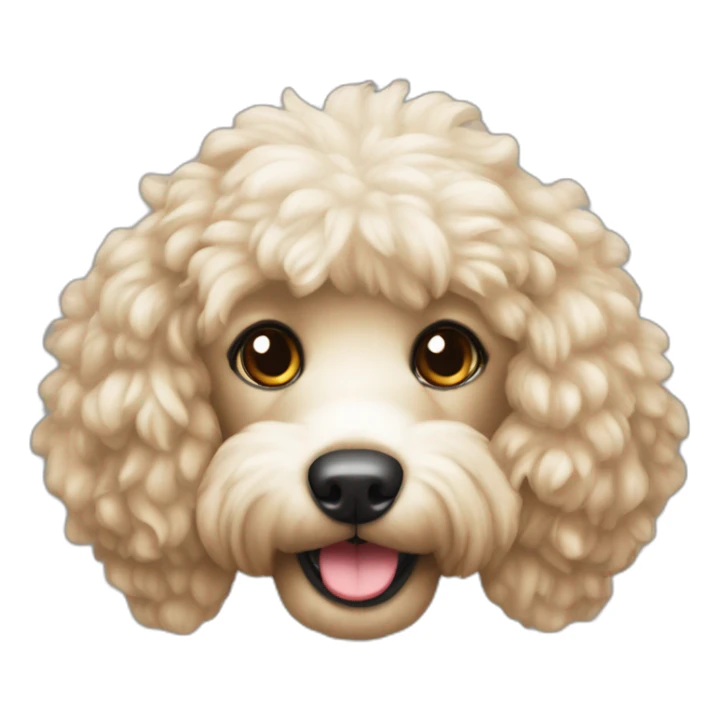 Caniche toy adentro de una cacerola roja sticker