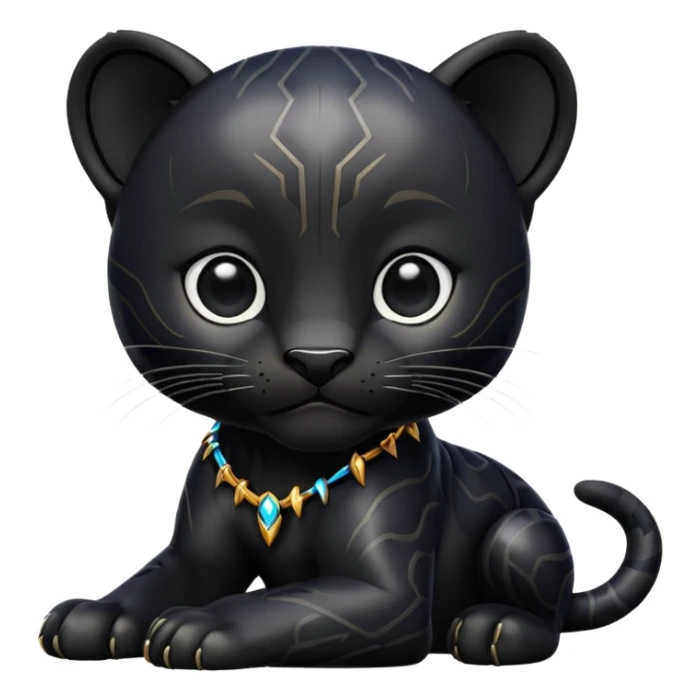 Pantera negra cuerpo pequeña sticker