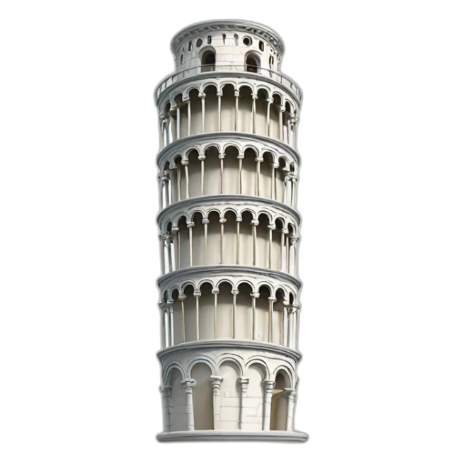 leaning tower of pisa sticker