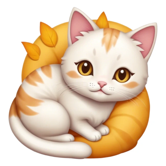 cute cat on top of mercy sticker