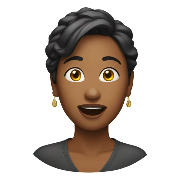 surprise woman sticker