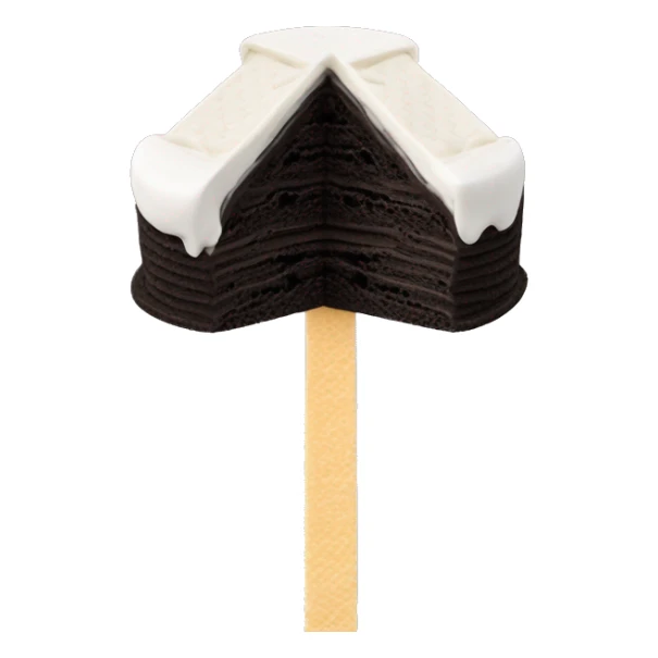 oreo icecream in a black wafer sticker