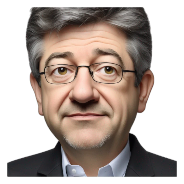 Jean Luc mélenchon qui crie  sticker