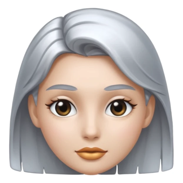 metal skin colored girl sticker