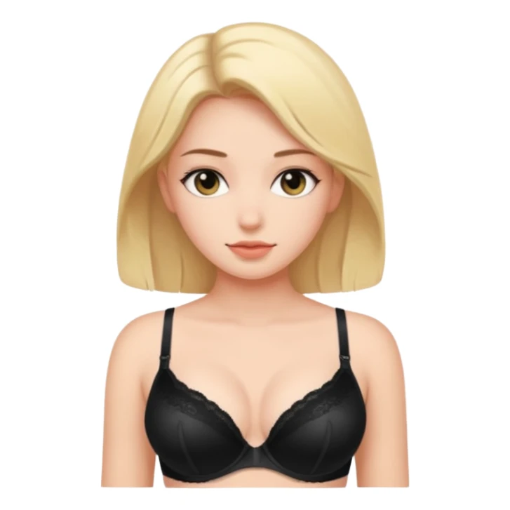 Girl wearing bra sticker