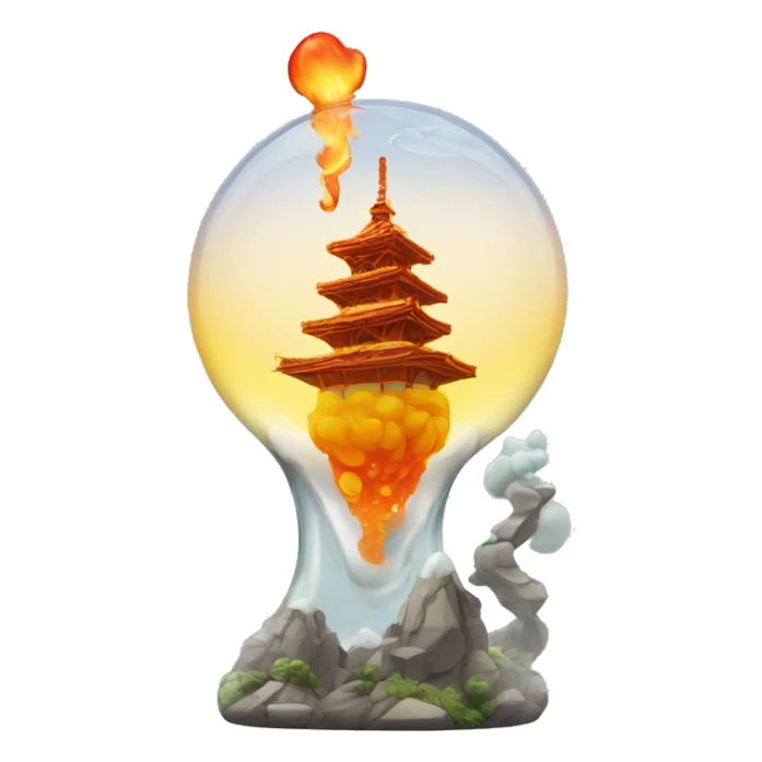 ijffeltower with glass blowing woman on top sticker