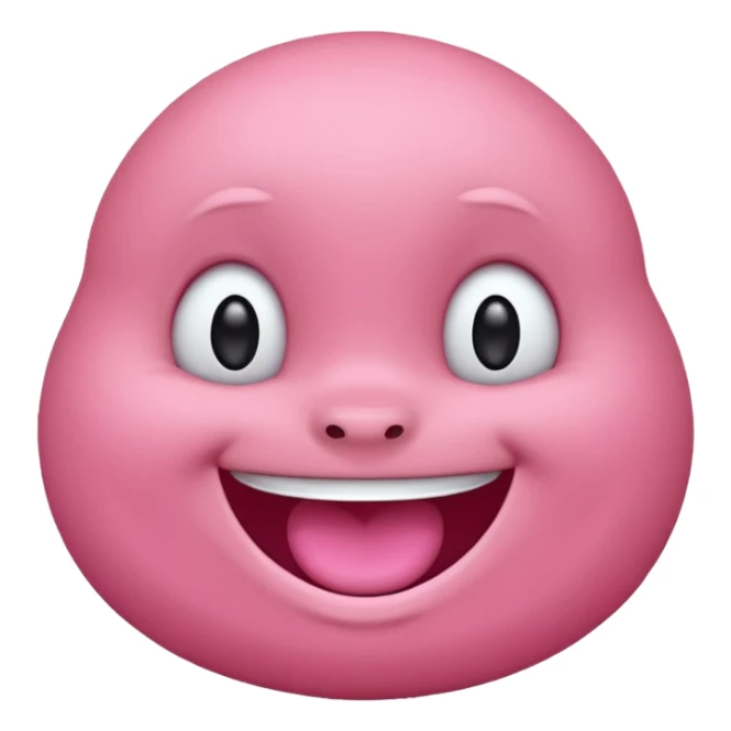 Labubu character with a big smile sticker