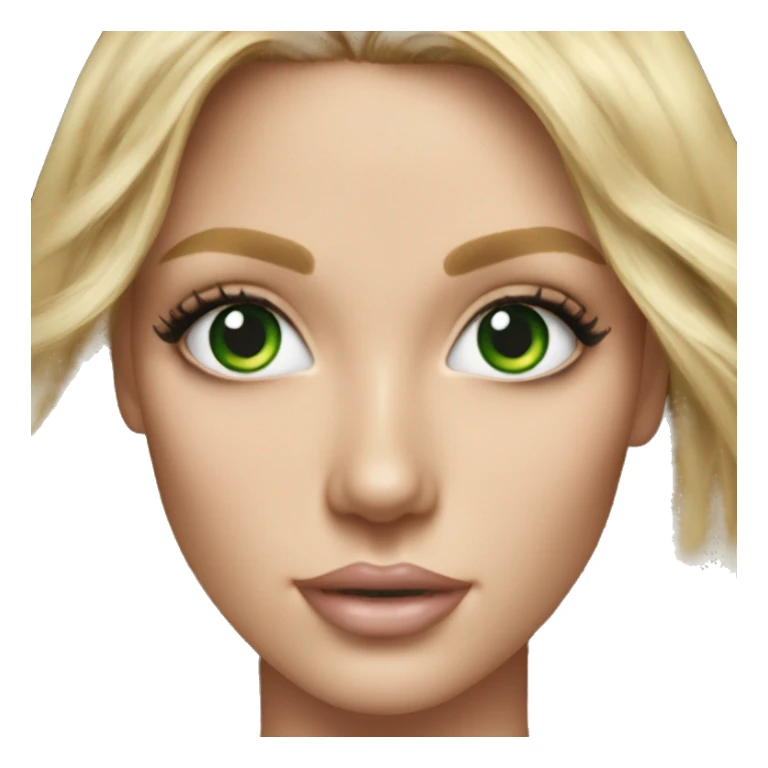 Realistic victoria secret model blonde green eyes  sticker
