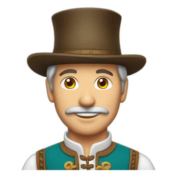 Bavarian man in traditional clothing sticker