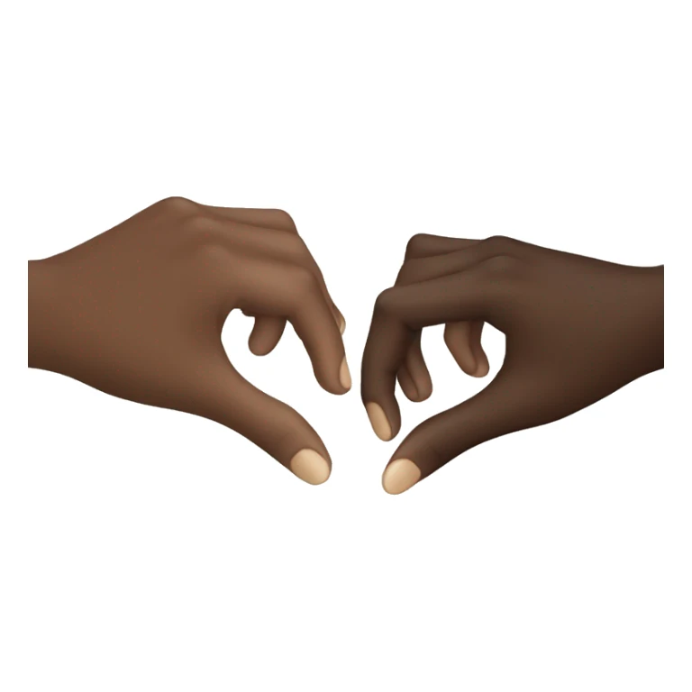 dark skin hand holding light skin hand sticker